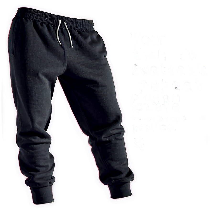 Download Black Sweatpants Png 32 | Wallpapers.com