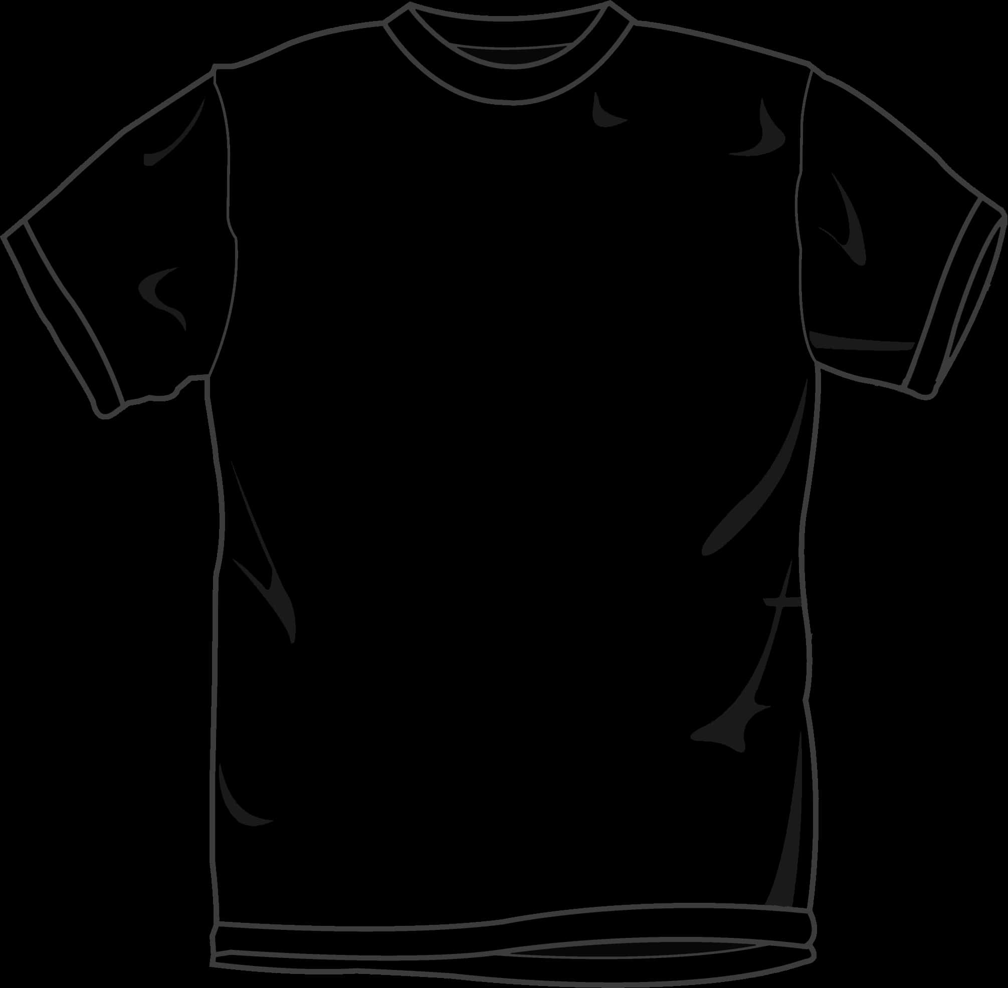 Black T Shirt Graphic PNG