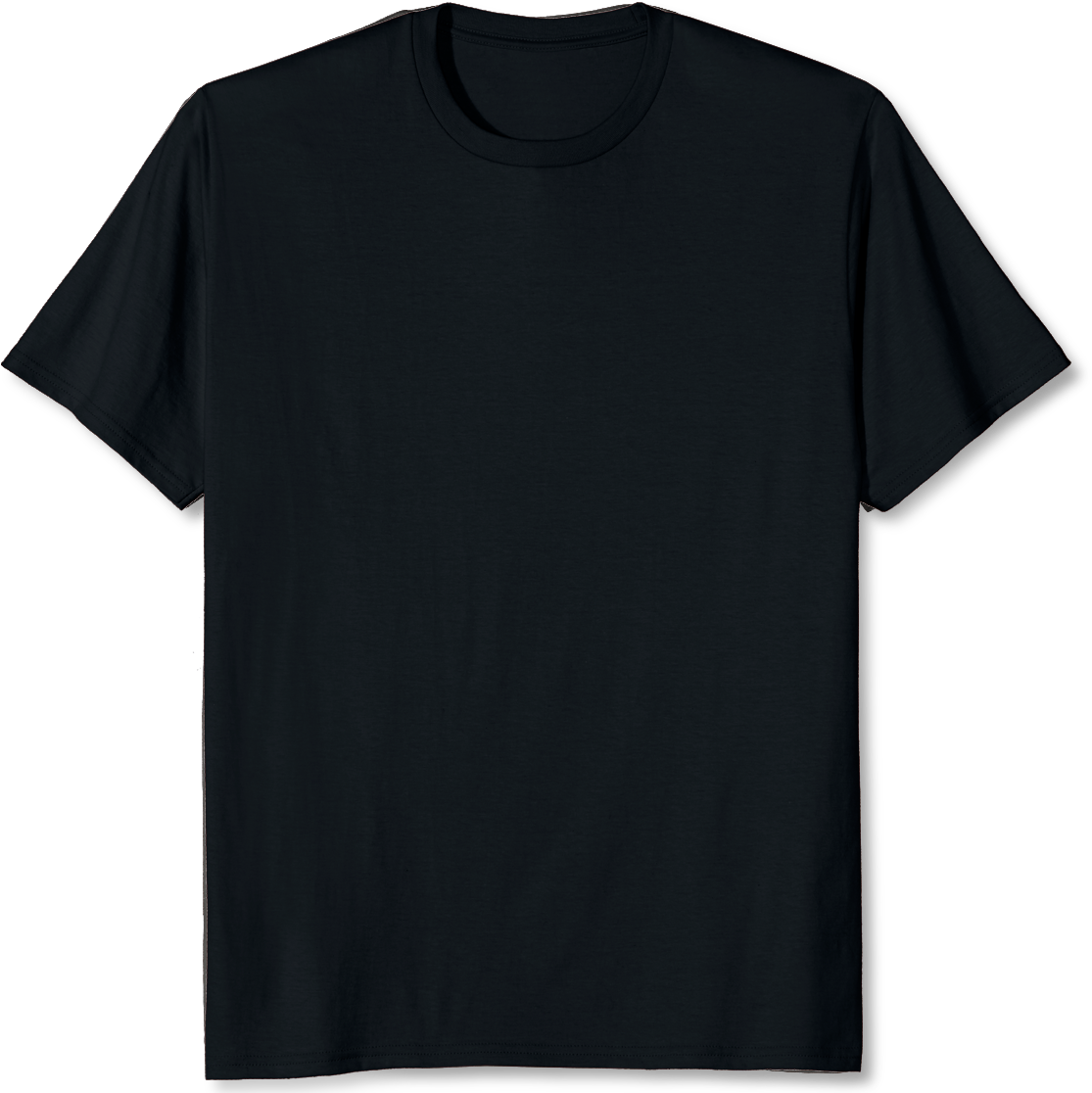 Black T Shirt Mockup PNG