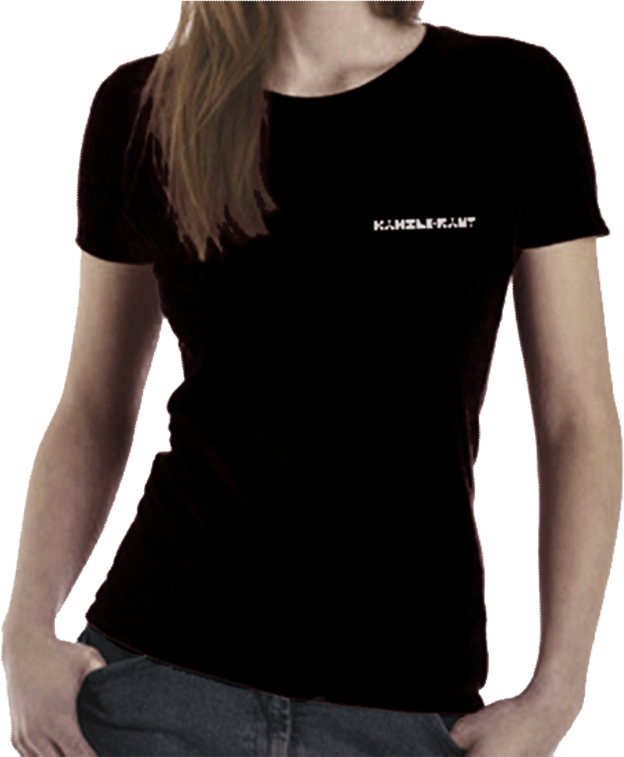 Black T Shirt Model Knowledge Print PNG