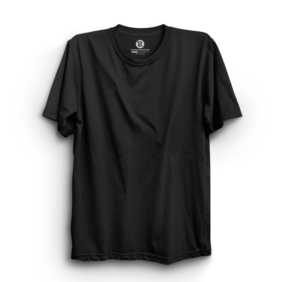 Black T Shirt Product Display PNG