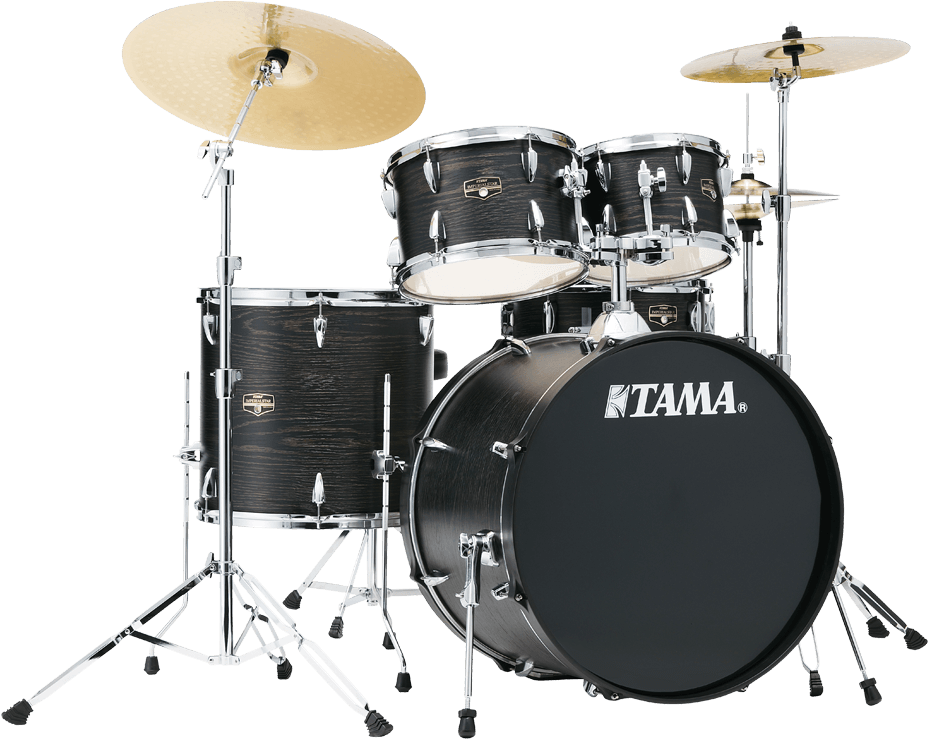 Black Tama Drum Set PNG