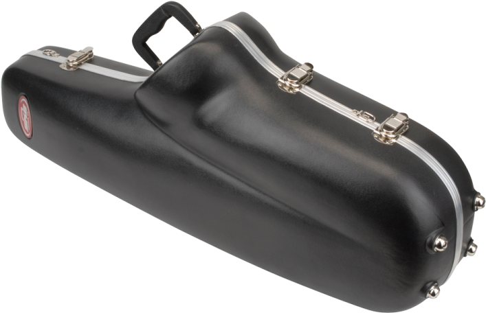 Black Tenor Saxophone Case Isolated PNG
