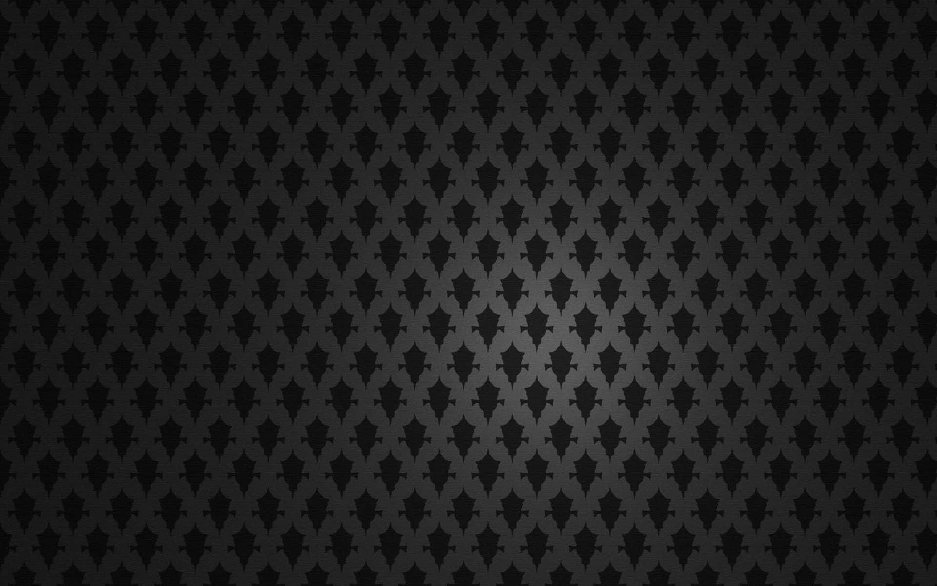 Interlocking Diamond Pattern Black Texture Background