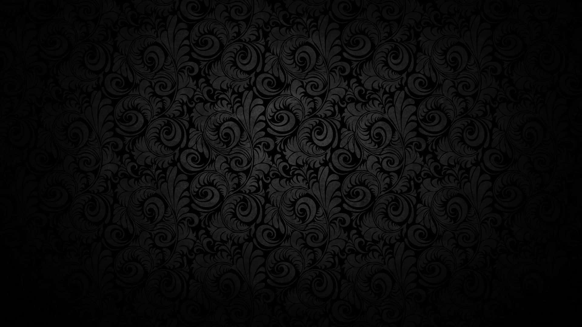 Paisley Pattern Black Texture Background