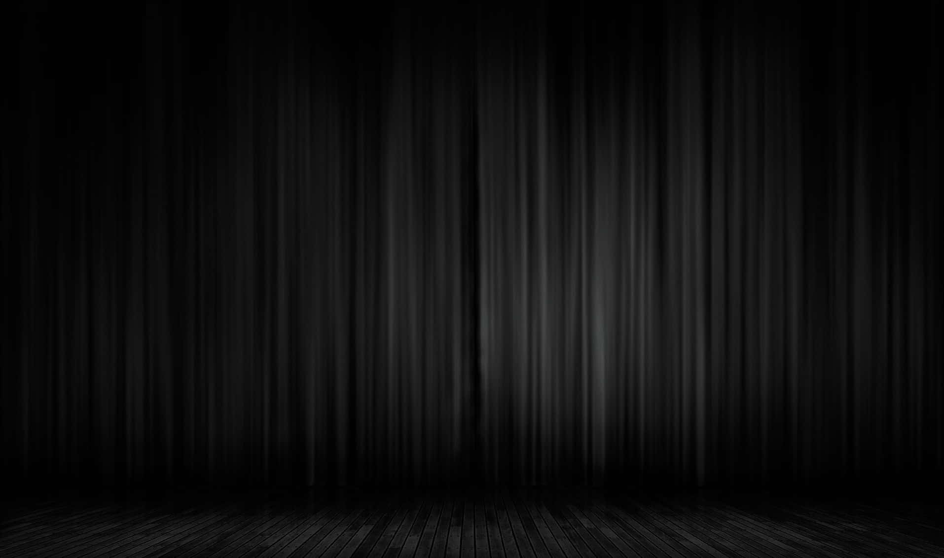 Black Theme Wooden Theatre Stage Picture