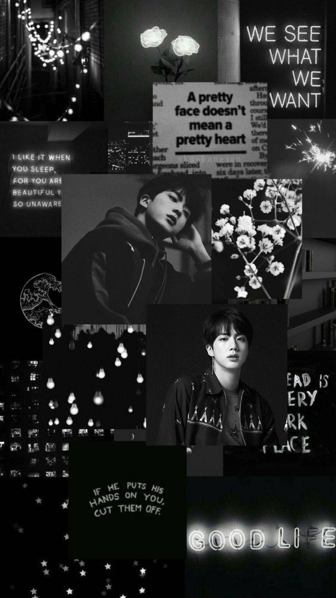 Black and White Jin Aesthetic