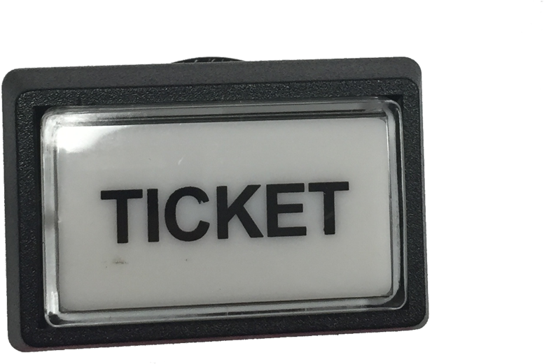 Black Ticket Sign Holder PNG