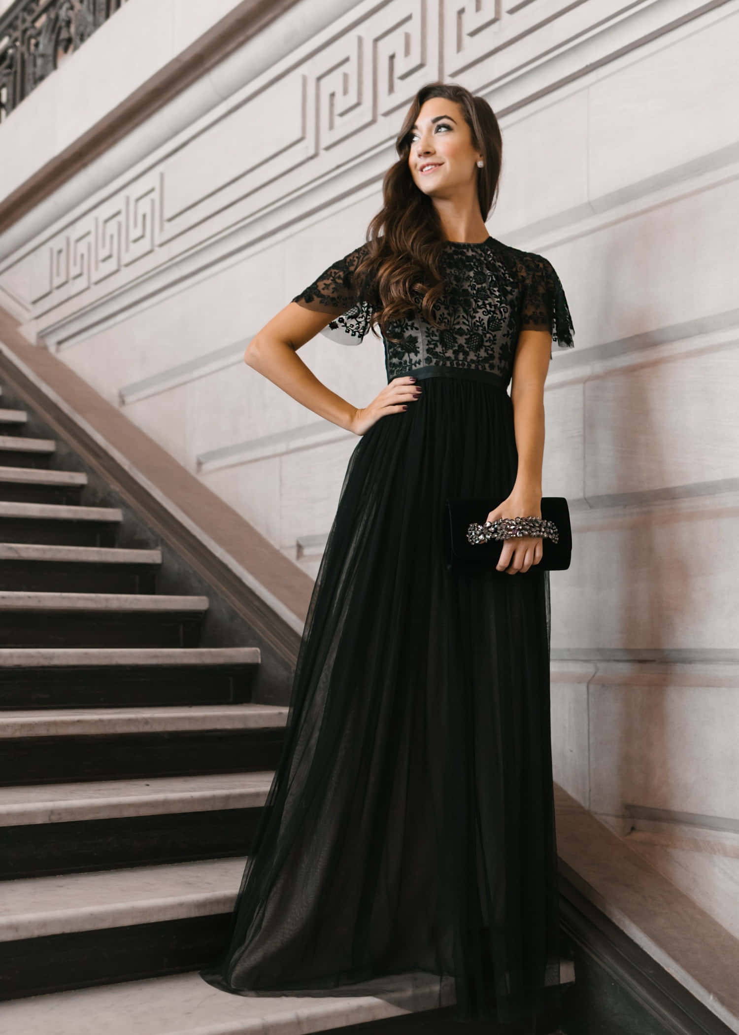 Feel exquisite in a black tie dress at your next special occasion Wallpaper