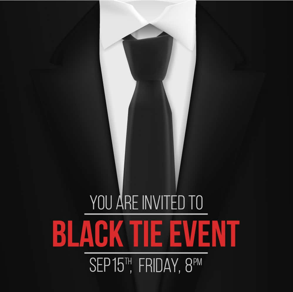 Super chic and stylish black tie event Wallpaper