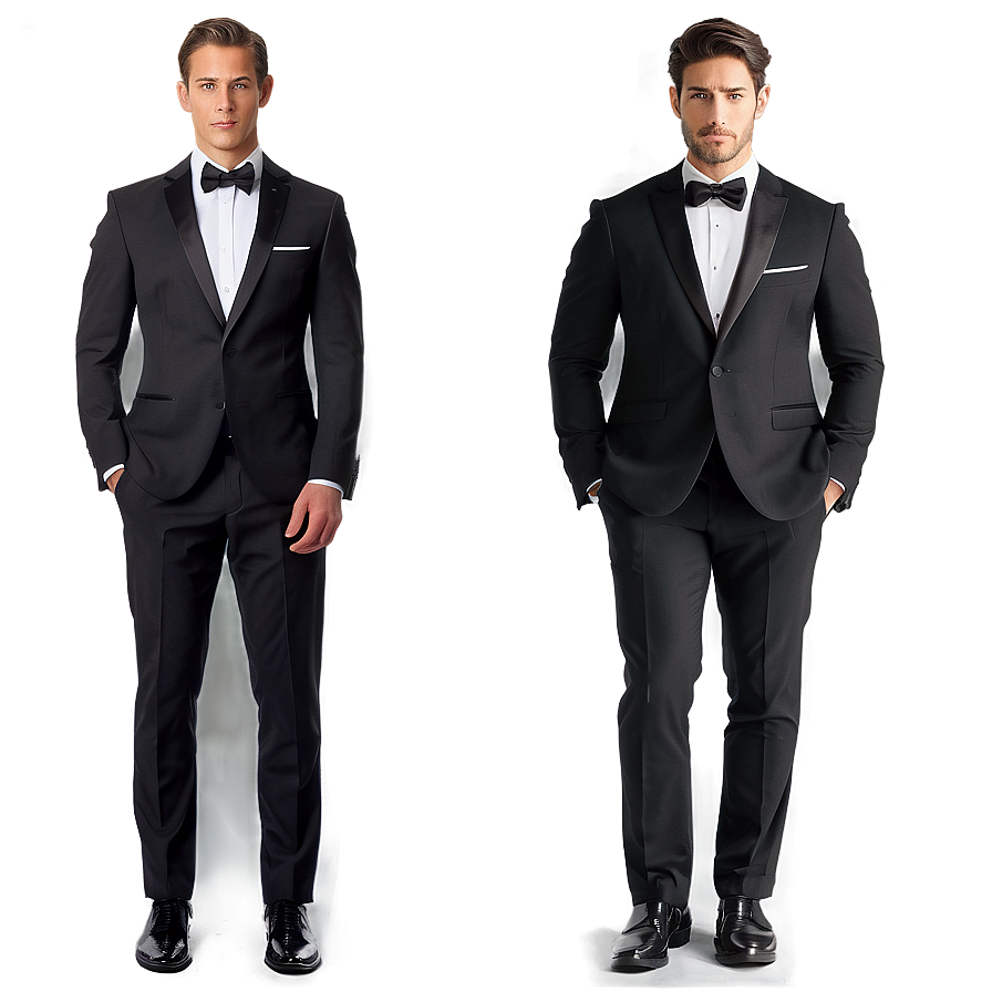 Black Tie Outfit Ideas Png 06212024 PNG