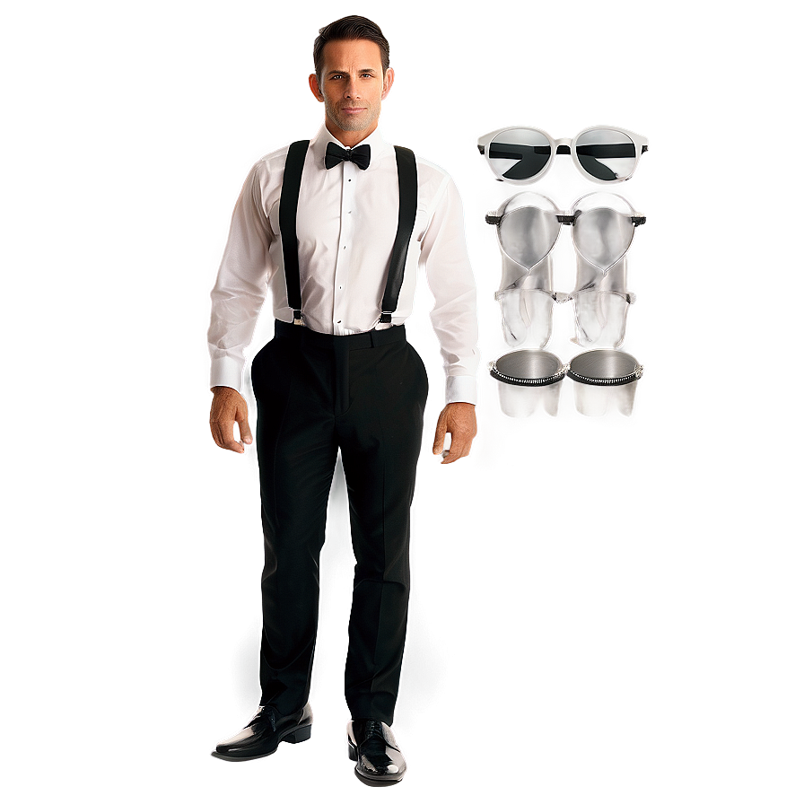 Black Tie Ready Outfit Png 70 PNG