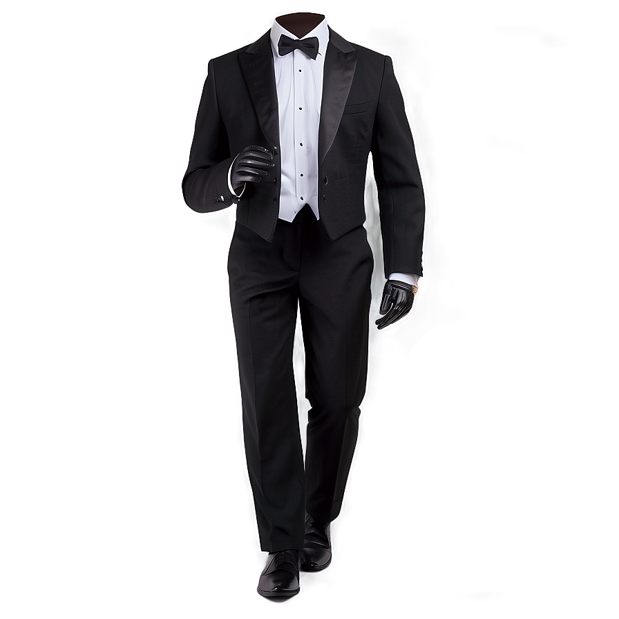 Black Tie Suit And Tie Png Mte PNG