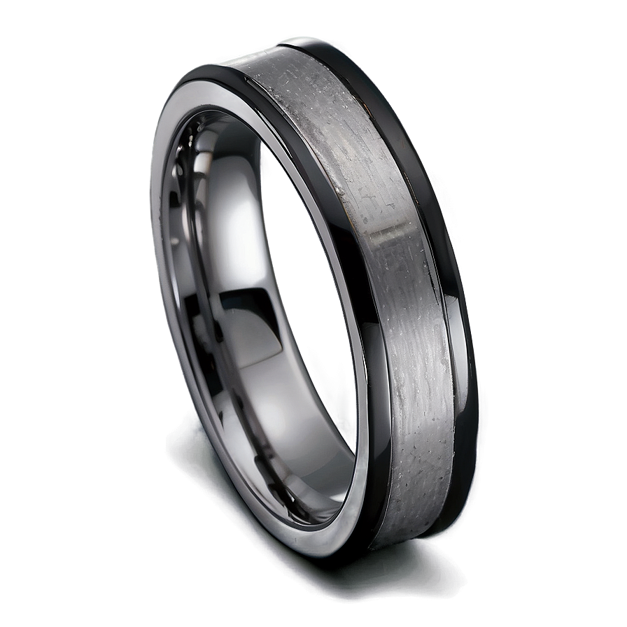 Black Titanium Rings Png 06122024 PNG