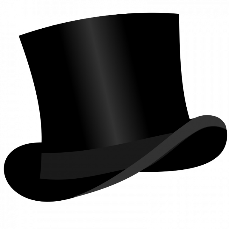 Black Top Hat Illustration PNG