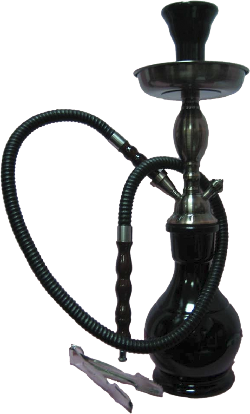 Black Traditional Hookah PNG