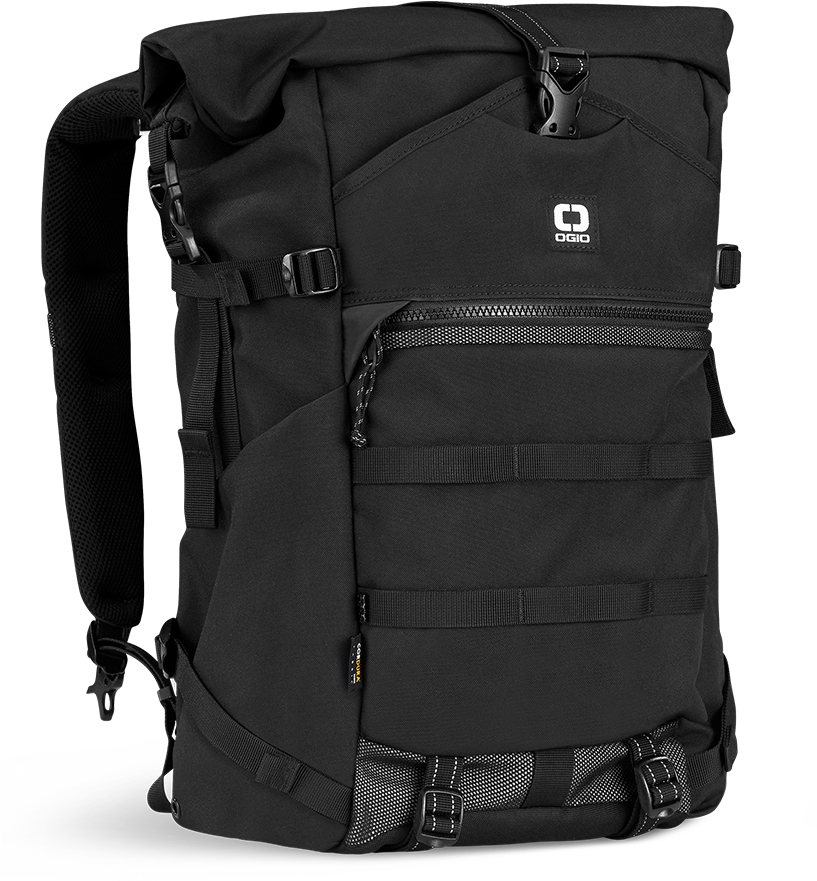 Black Travel Backpack Product Photo PNG