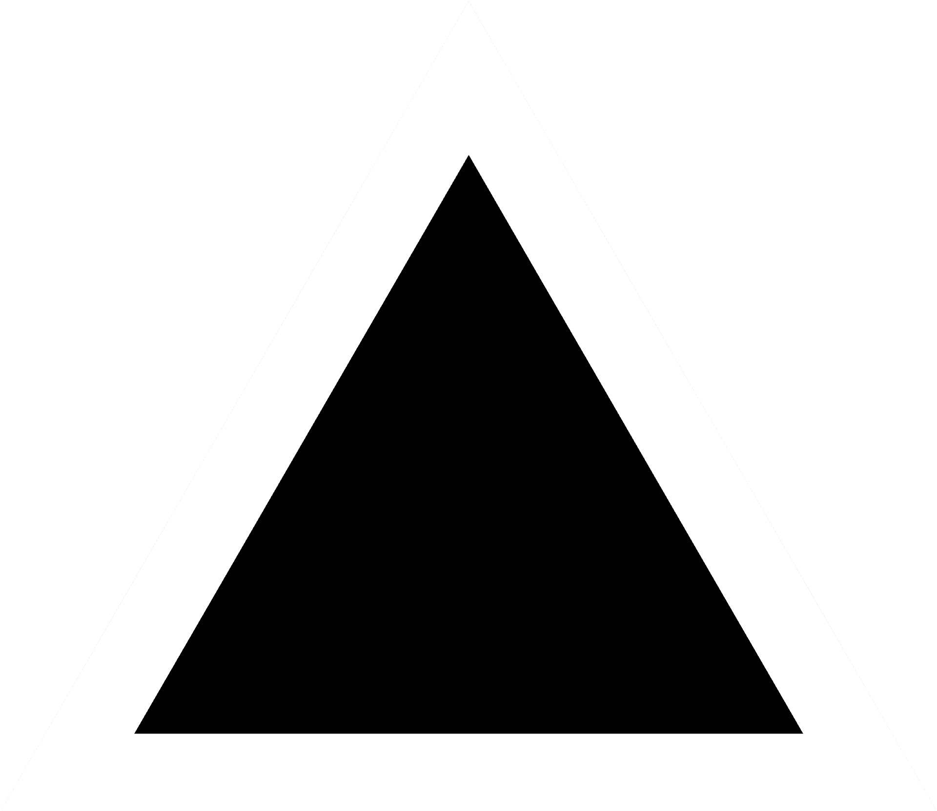 Black Triangle White Background PNG