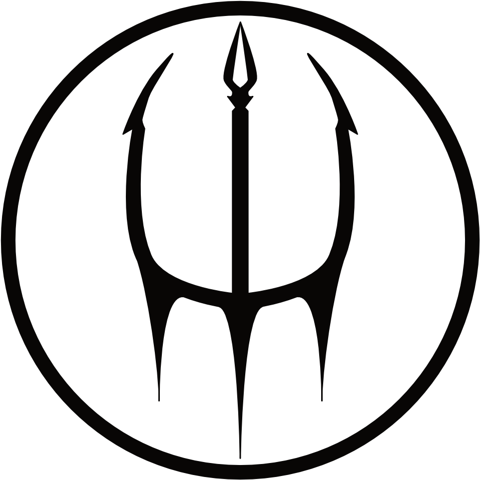 Black Trident Symbol PNG