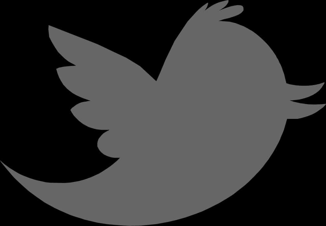 Black Twitter Logo Silhouette PNG