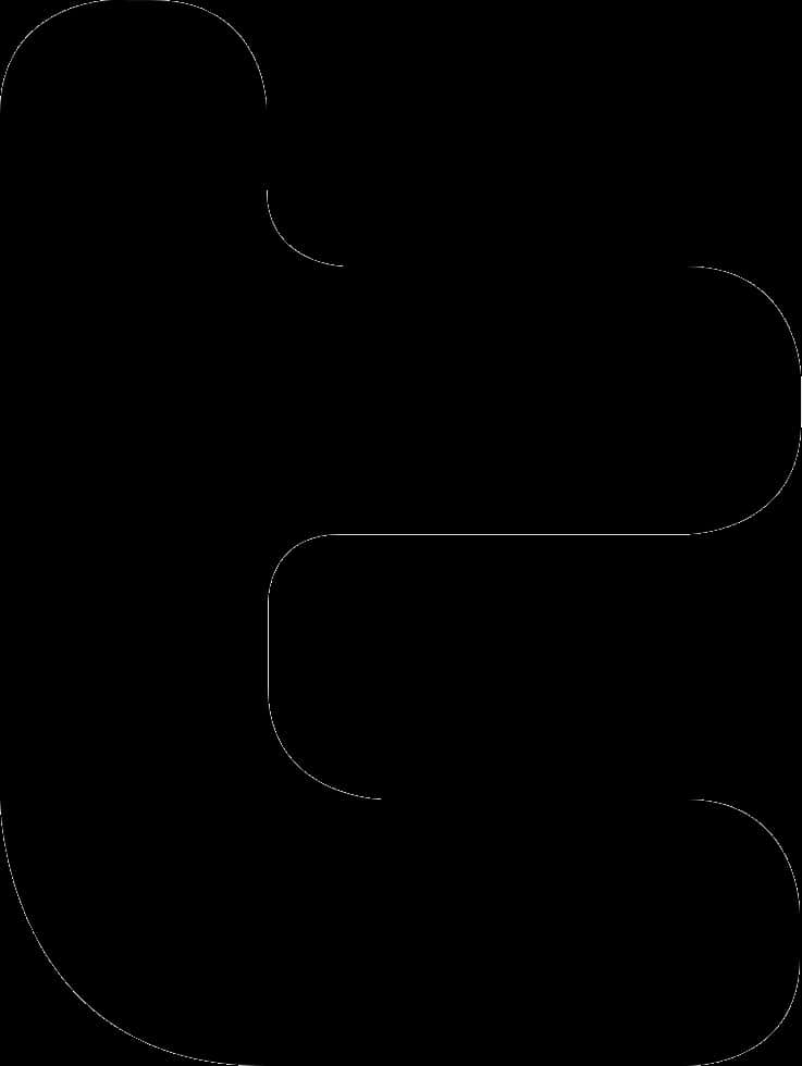 Black Twitter Logo Silhouette PNG