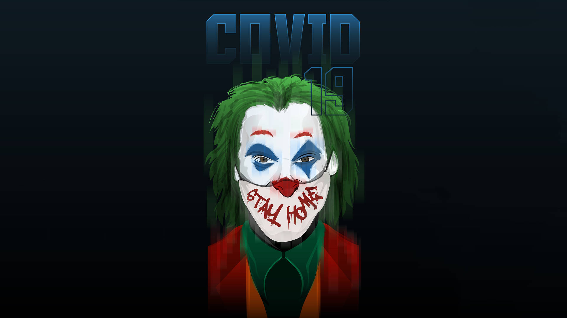 Black Ultra Hd Joker For Covid Awareness Wallpaper