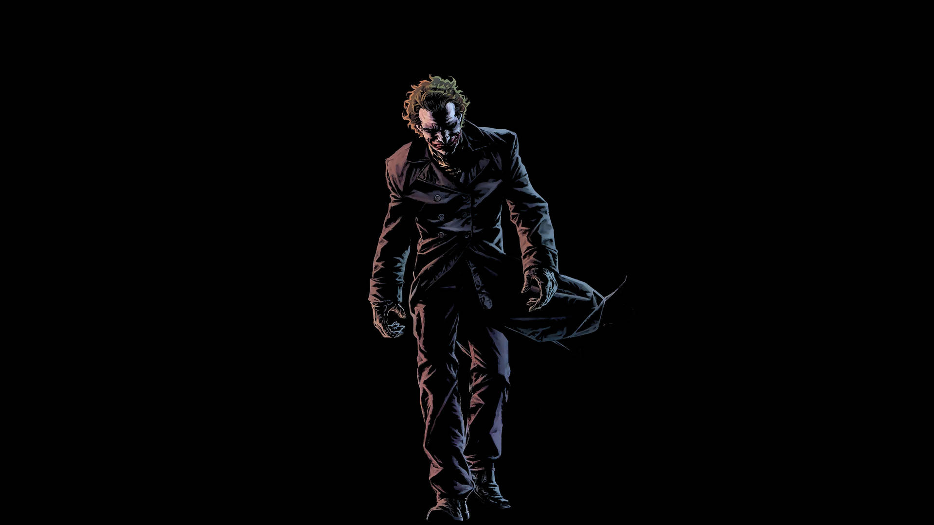 Black Ultra Hd Joker Walking Wallpaper