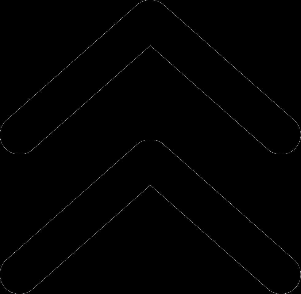 Black Upward Arrows Transparent Background PNG