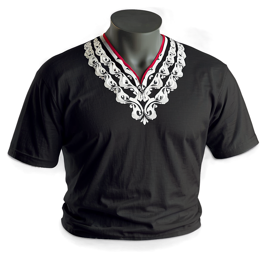 Black V-neck Tshirt Png 51 PNG