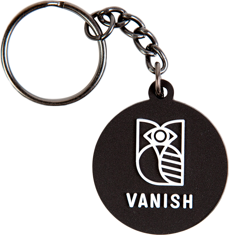 Black Vanish Keychainwith Logo PNG