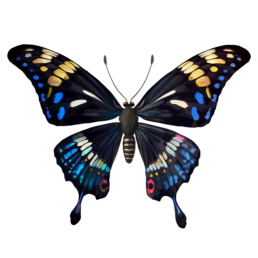 Black Velvet Butterfly Png Yhw28 PNG