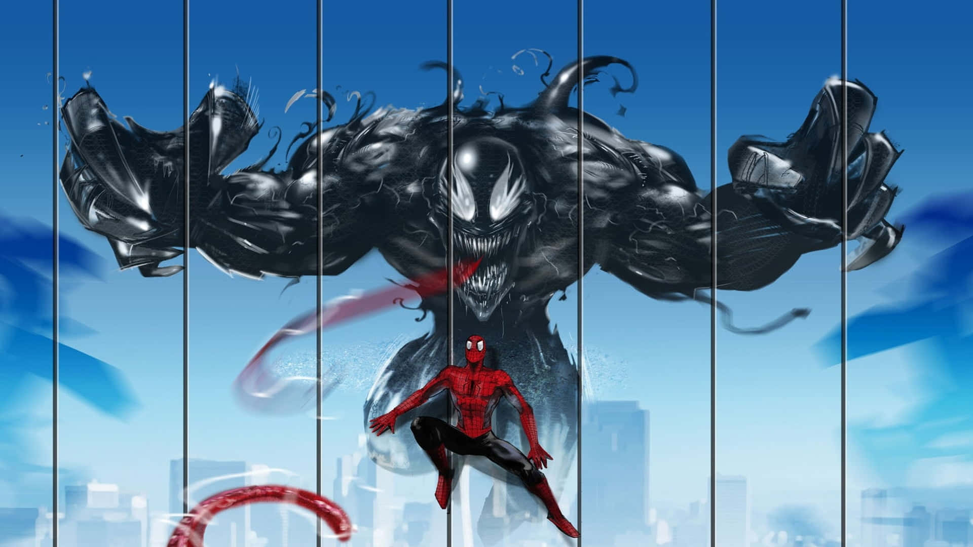 Entfessledie Kraft Von Black Venom Wallpaper