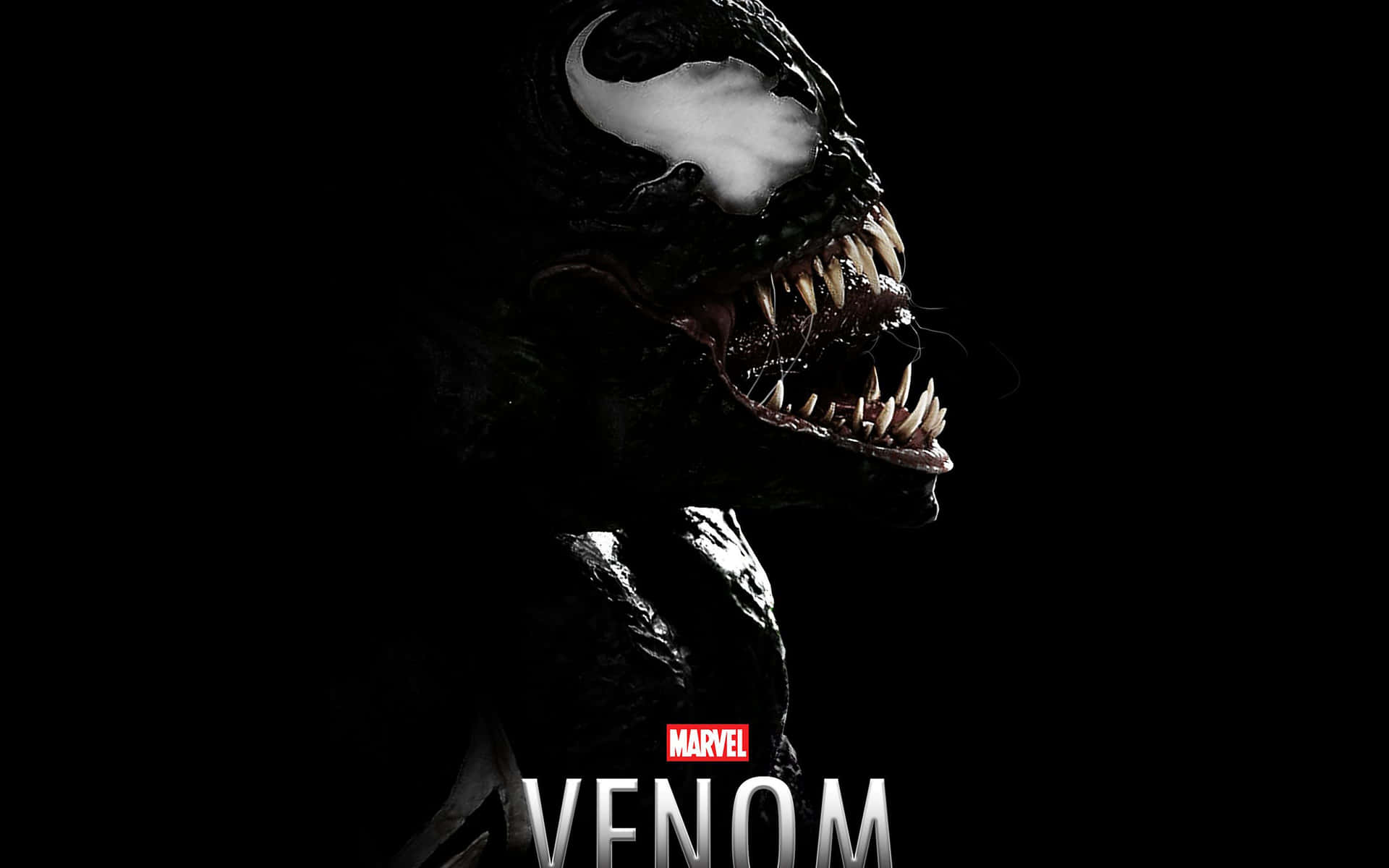 Unleash your dark destructive side with Black Venom Wallpaper