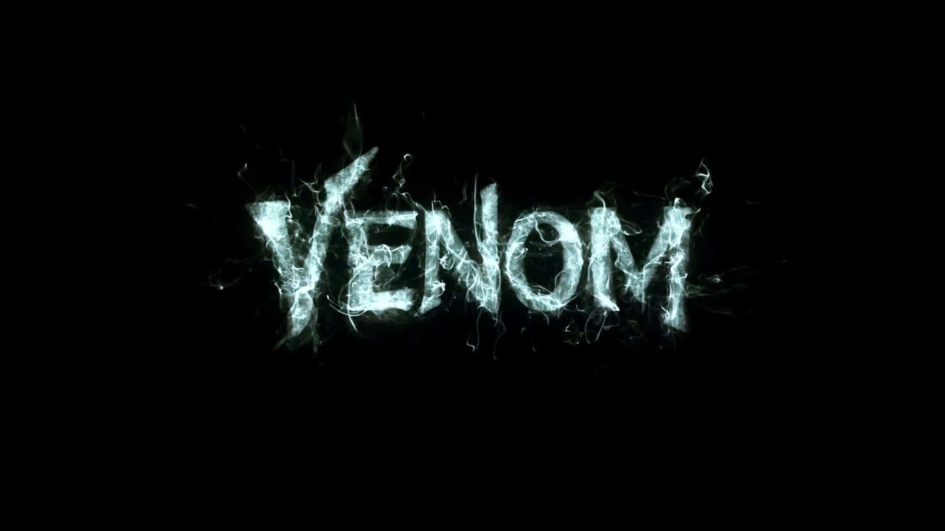 Logotipode Venom En Un Fondo Negro Fondo de pantalla