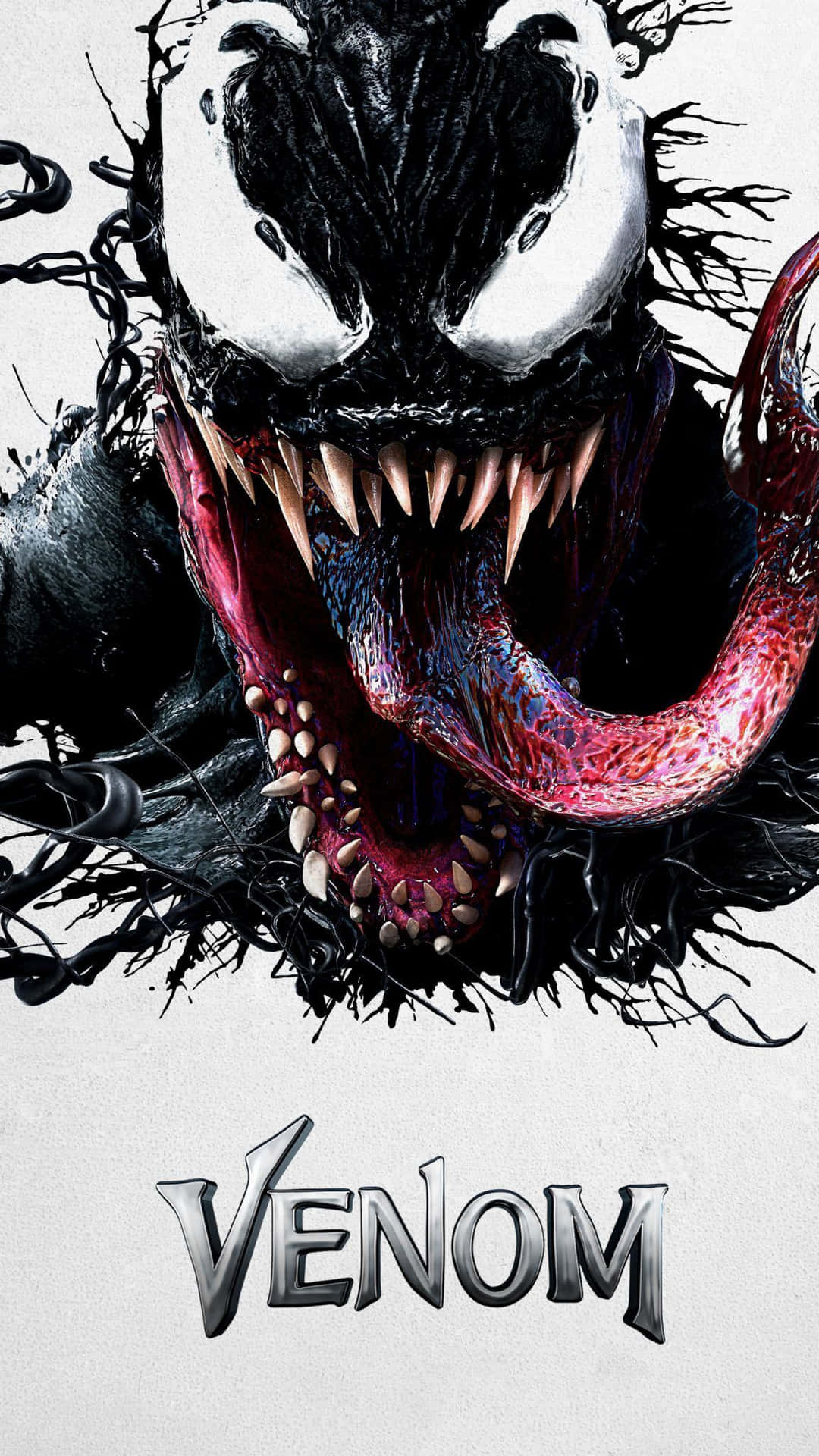 Pôsterdo Filme Venom Com Uma Boca. Papel de Parede