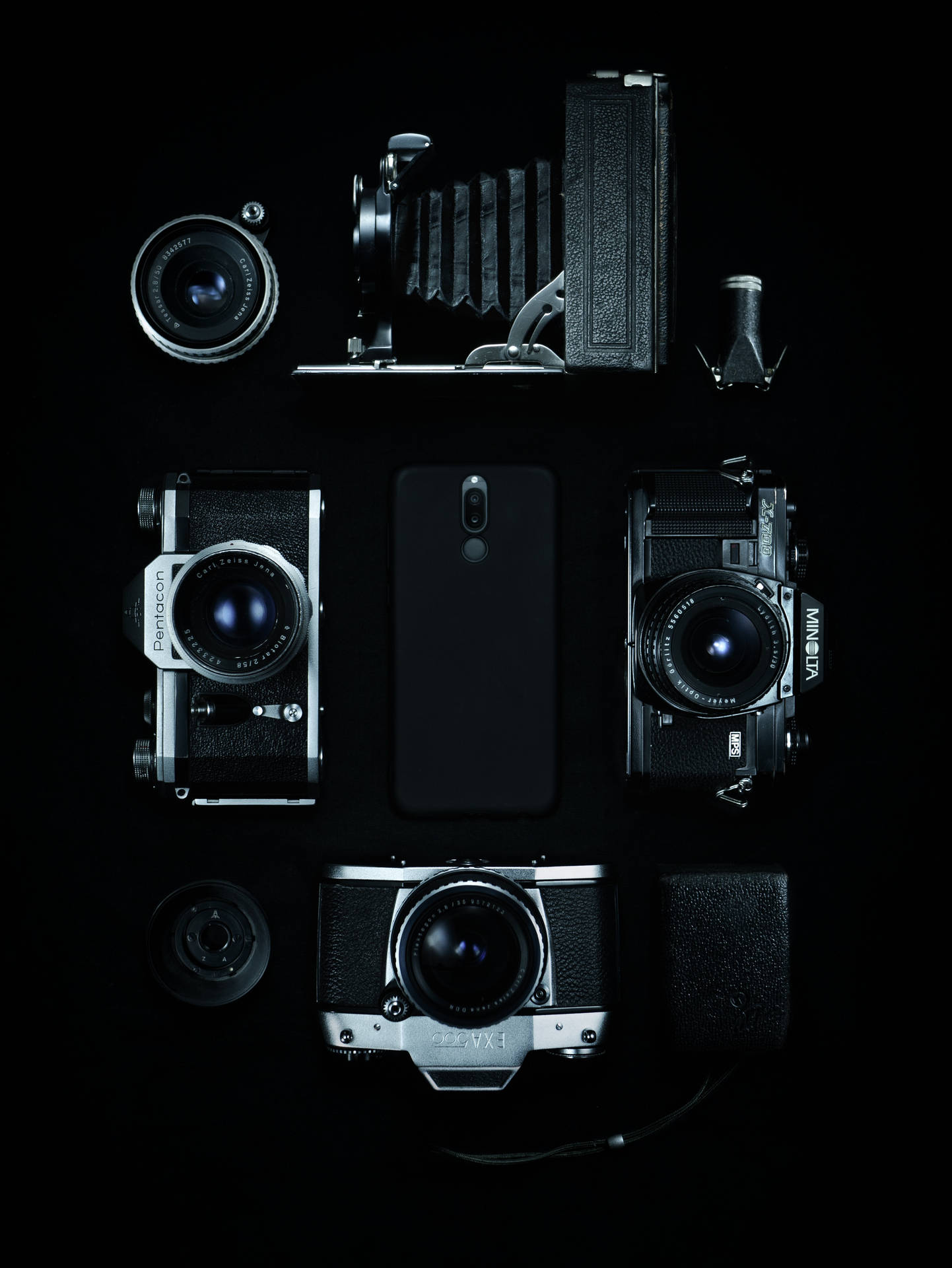 Black Vintage Cameras