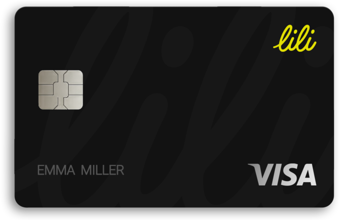 Black Visa Debit Card Lili PNG