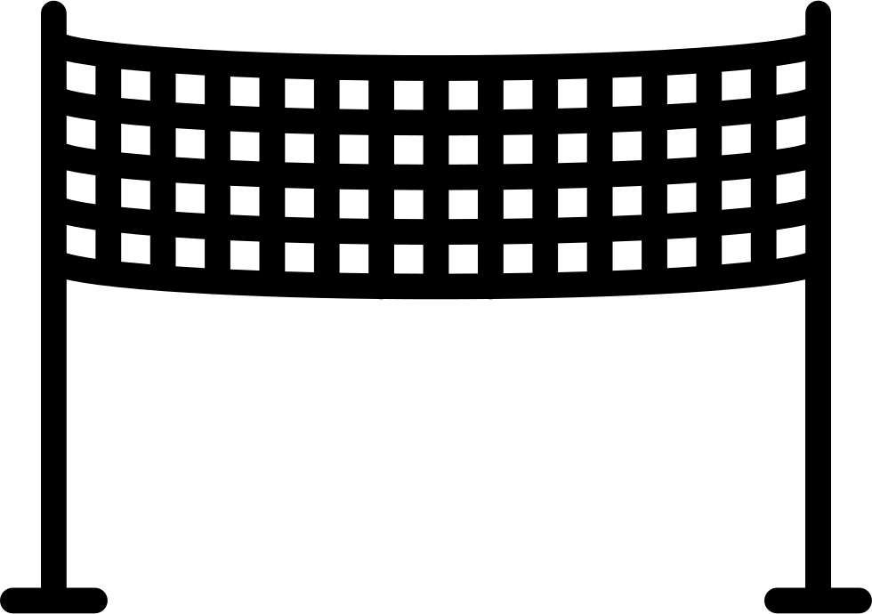 Black Volleyball Net Icon PNG