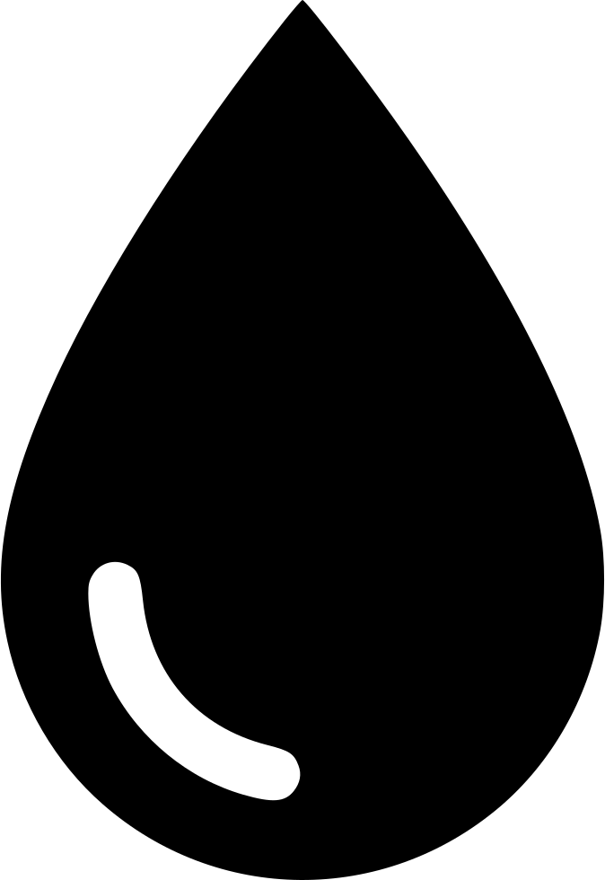 Black Water Drop Icon PNG
