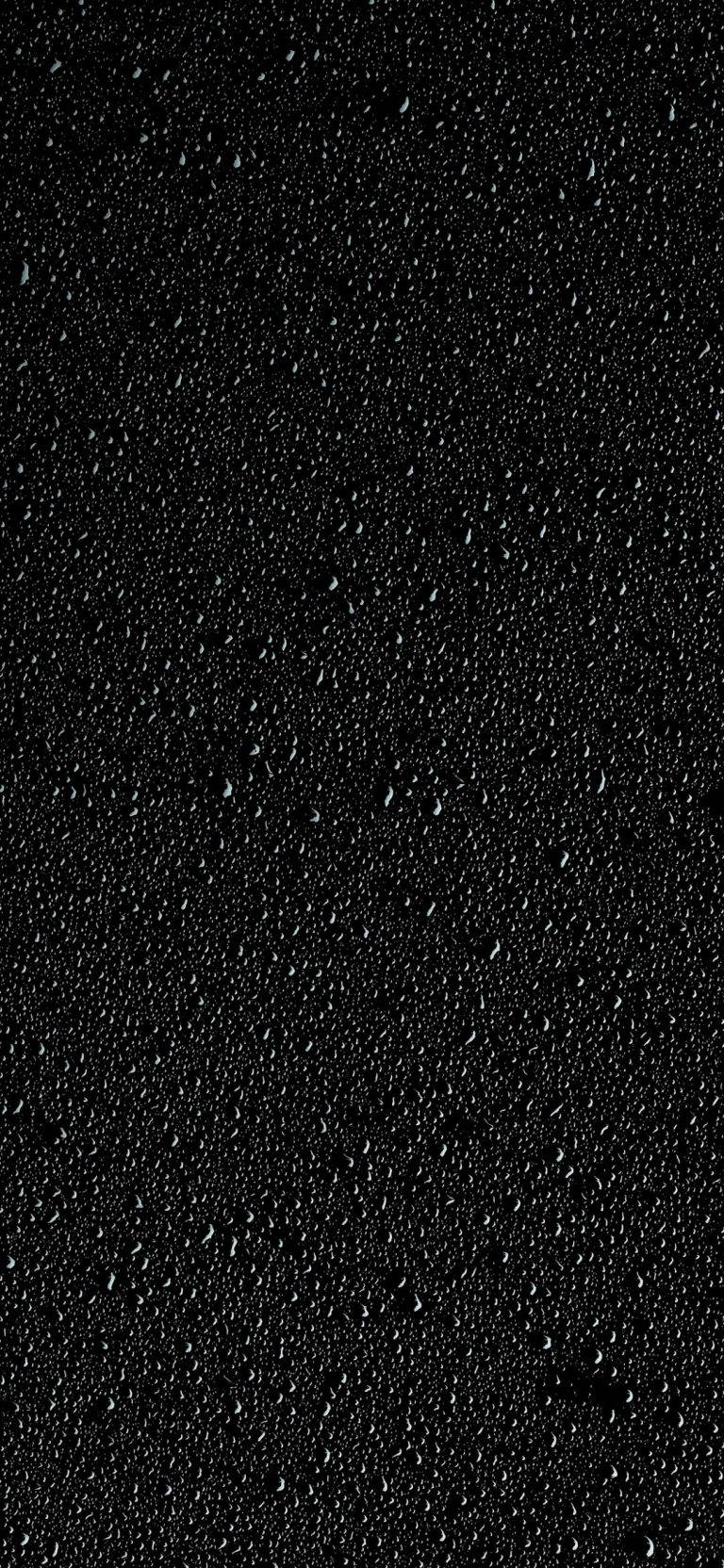 Black Water Droplets Iphone WhatsApp Wallpaper