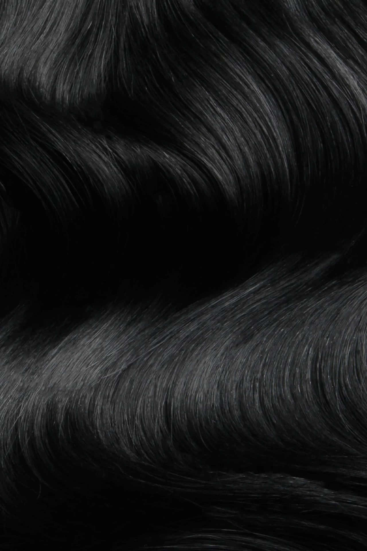 Black Wavy Hair Closeup Wallpaper
