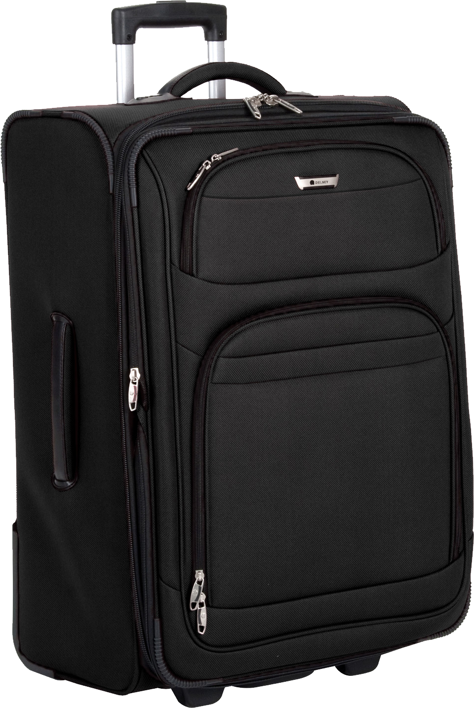 Black Wheeled Carry On Luggage PNG