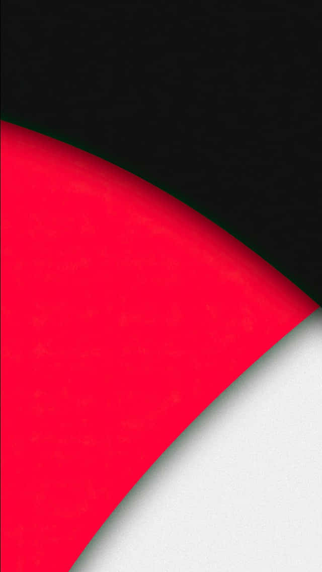 Eineminimalistische Farbpalette Aus Schwarz, Weiß Und Rot. Wallpaper