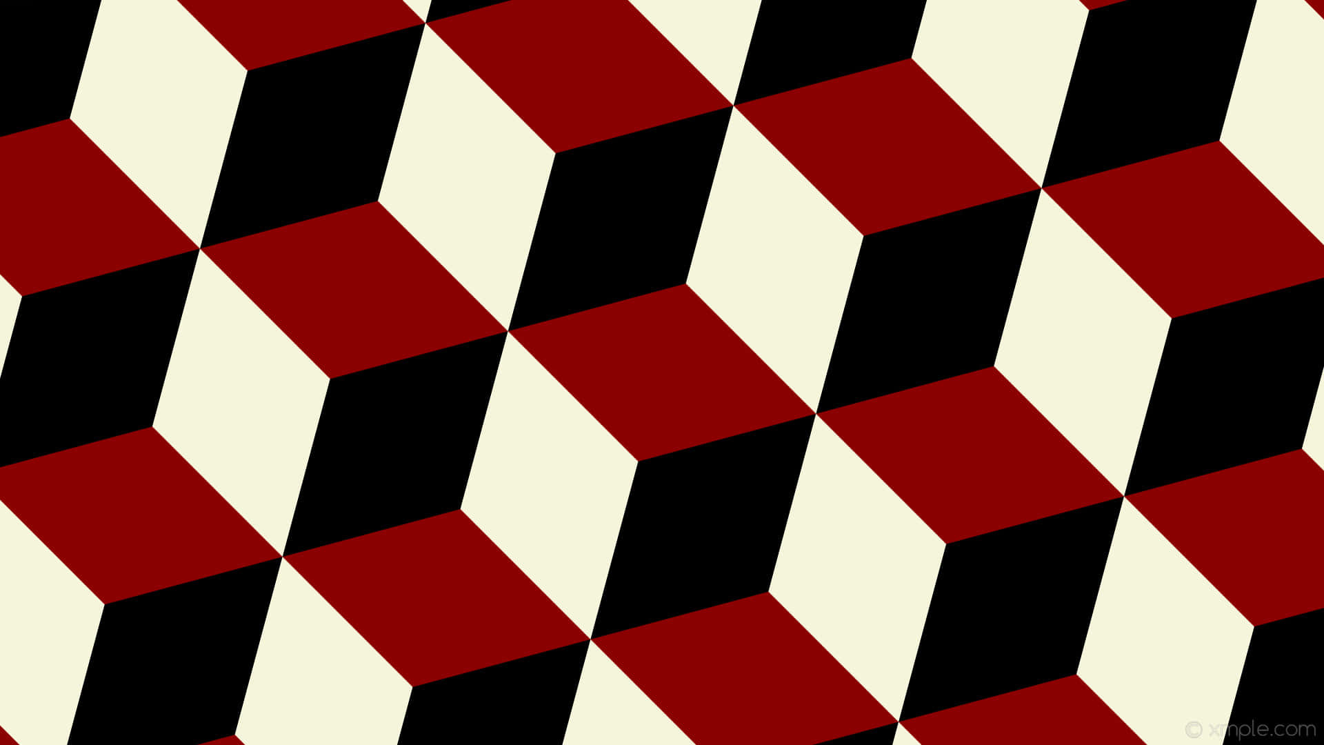 Striking Black, White and Red Stripes Wallpaper