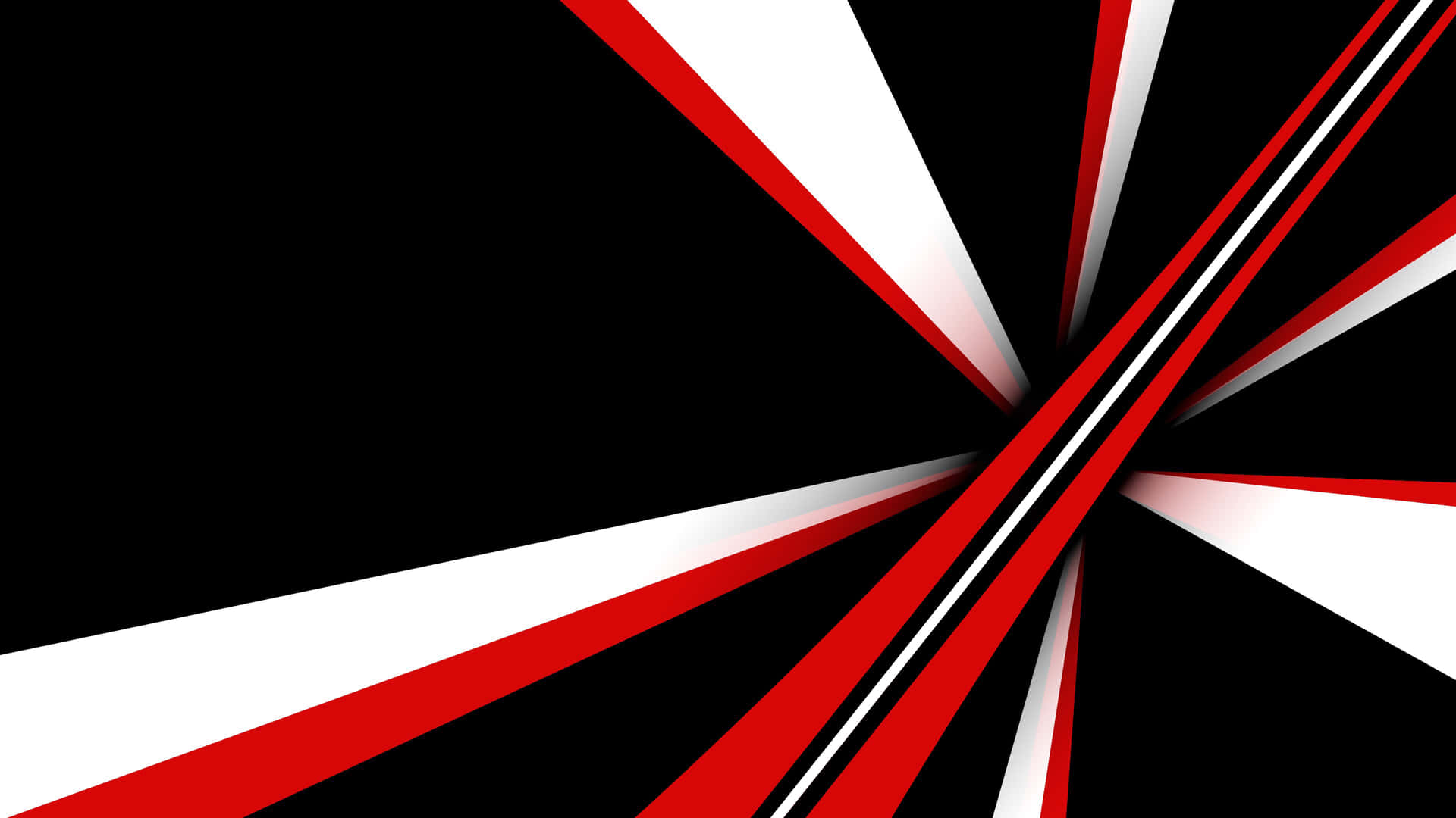 En sort og rød abstrakt baggrund med linjer og kurver Wallpaper