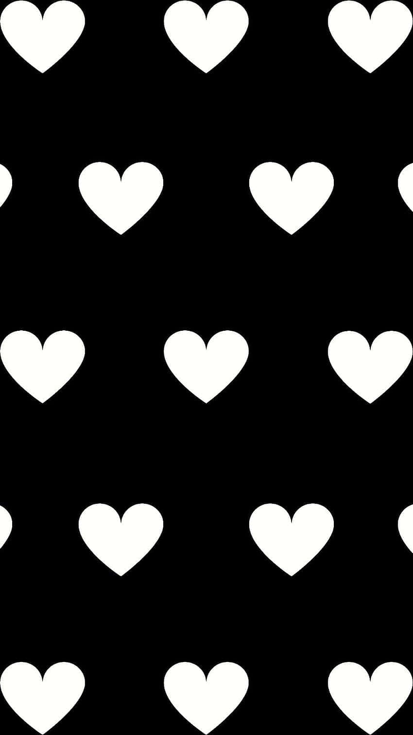 Black White Heart iPhone Wallpaper