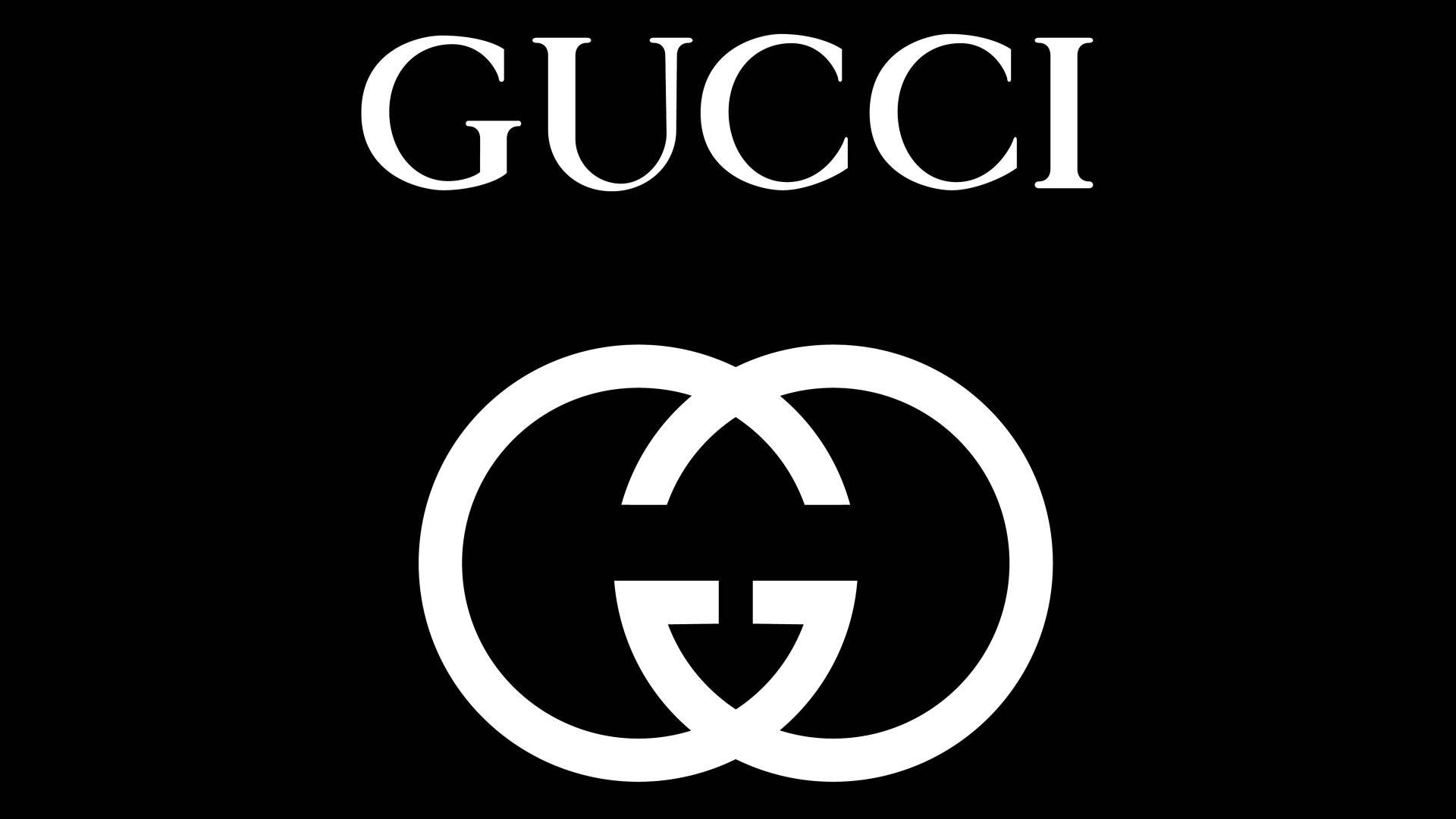 Black White Logo Gucci 4k Wallpaper