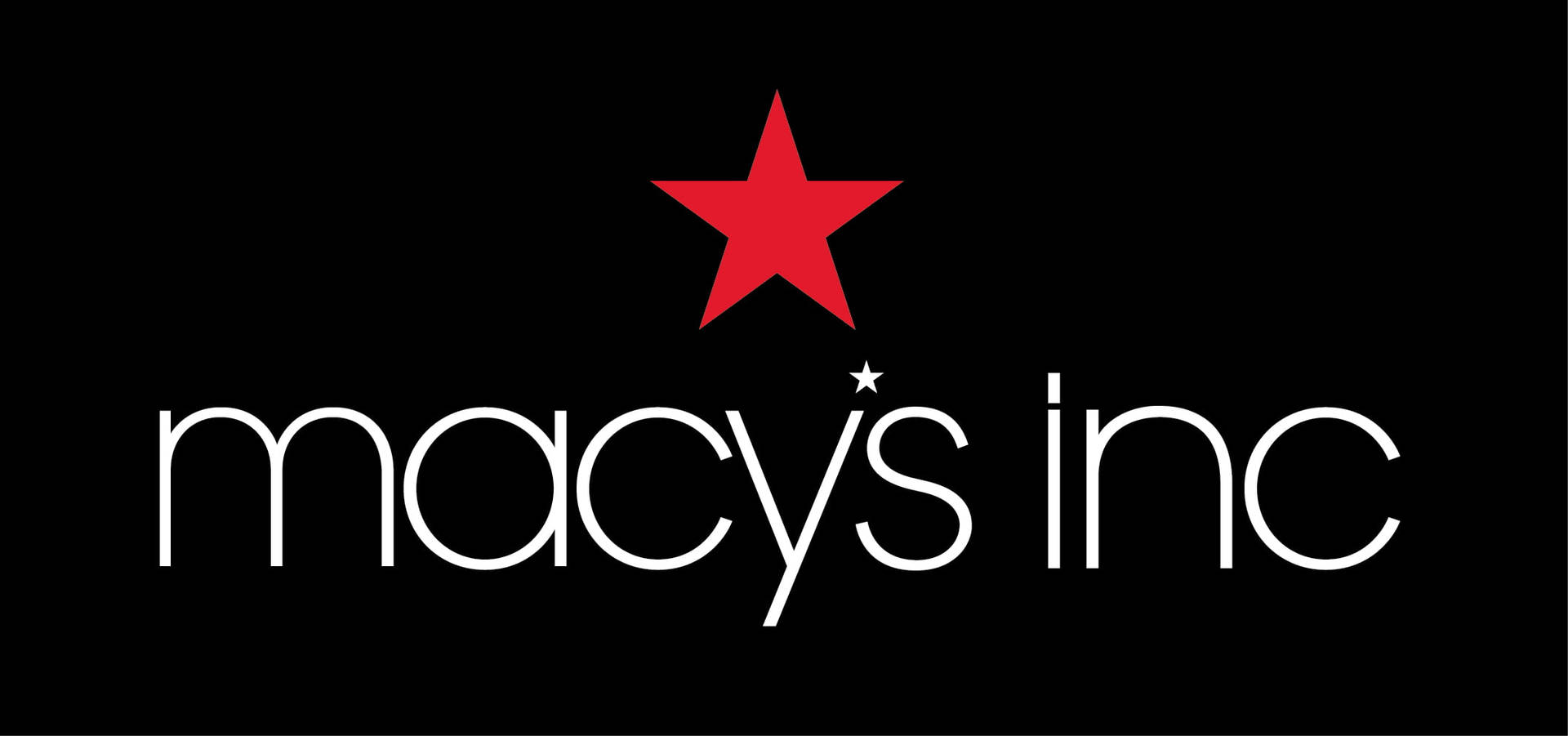 Schwarzweißes Macys-logo Wallpaper