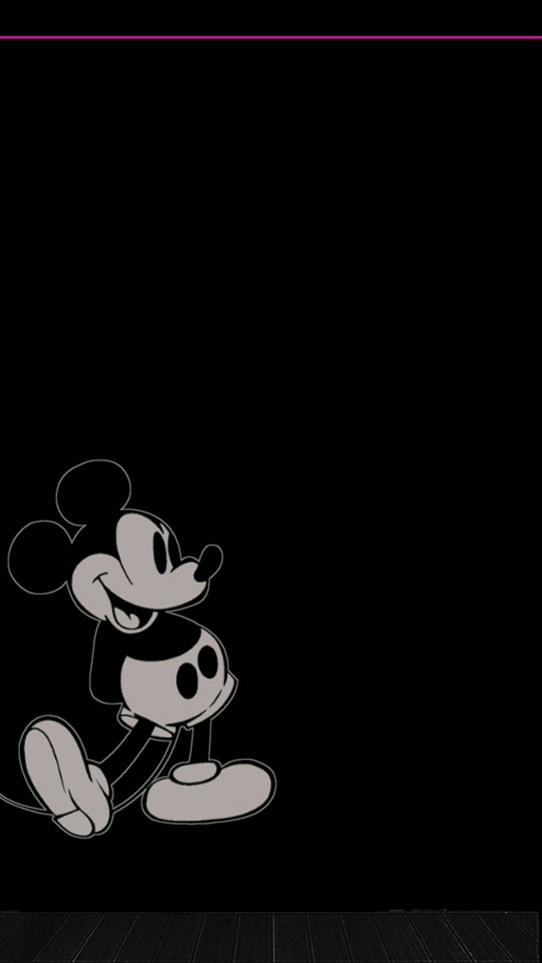 mickey mouse wallpaper black and white