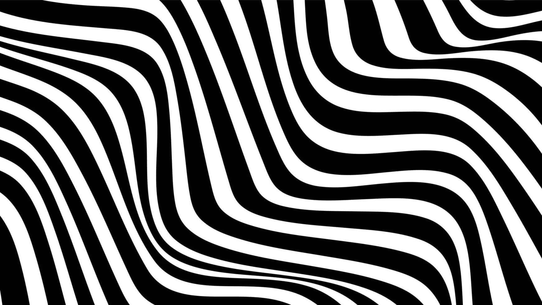 Black White Optical Illusion Waves Wallpaper
